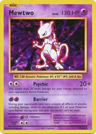 Mewtwo - 51/108 (Cracked Ice Holo)