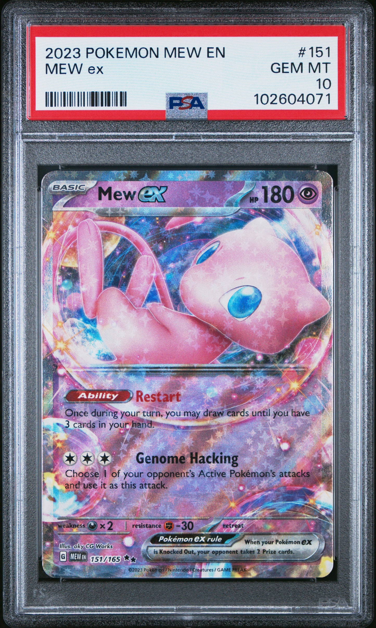 2023 Pokemon Mew En-151 #151 Mew Ex PSA 10