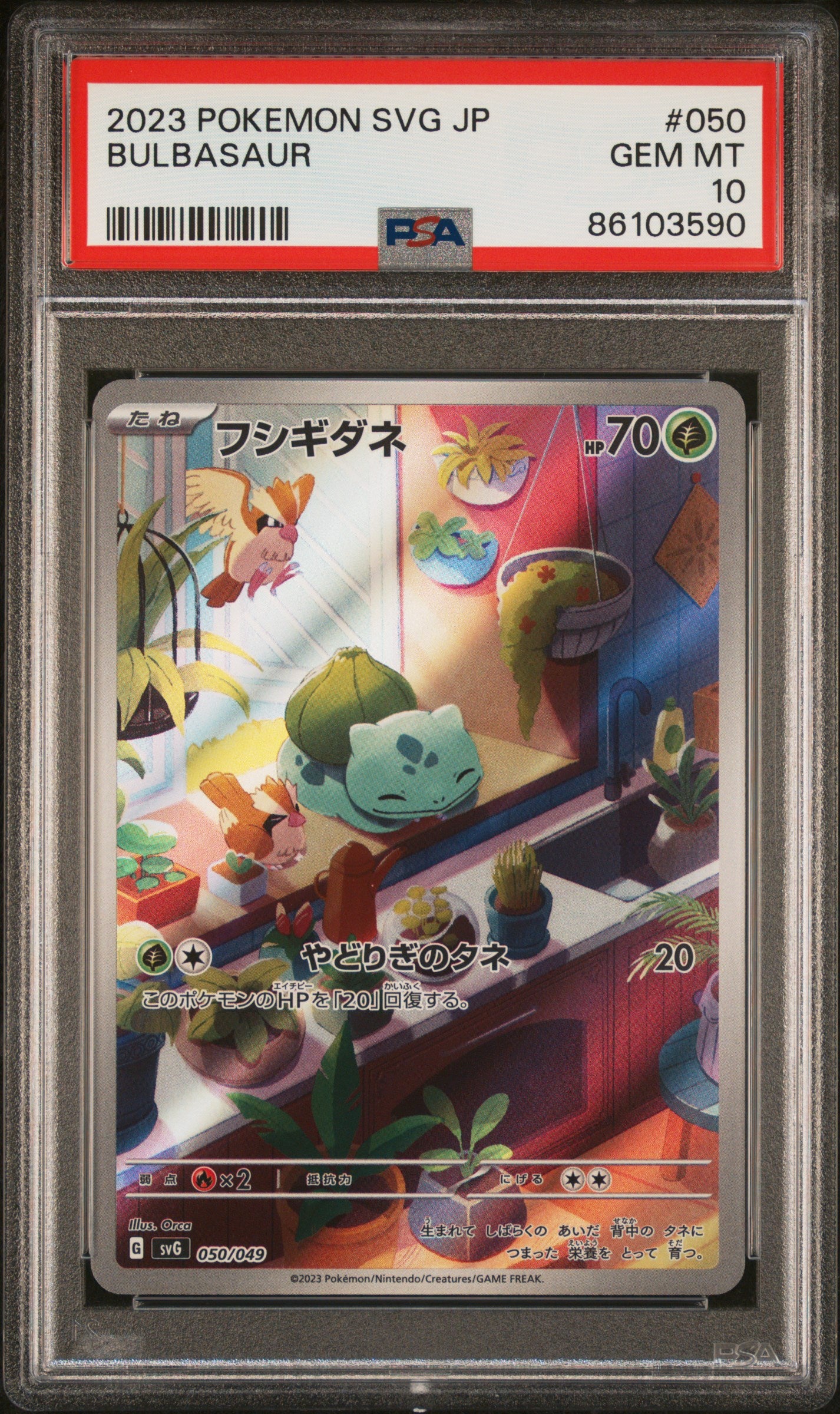 2023 Pokemon Japanese SVG Special Deck Bulbasaur #050 PSA 10
