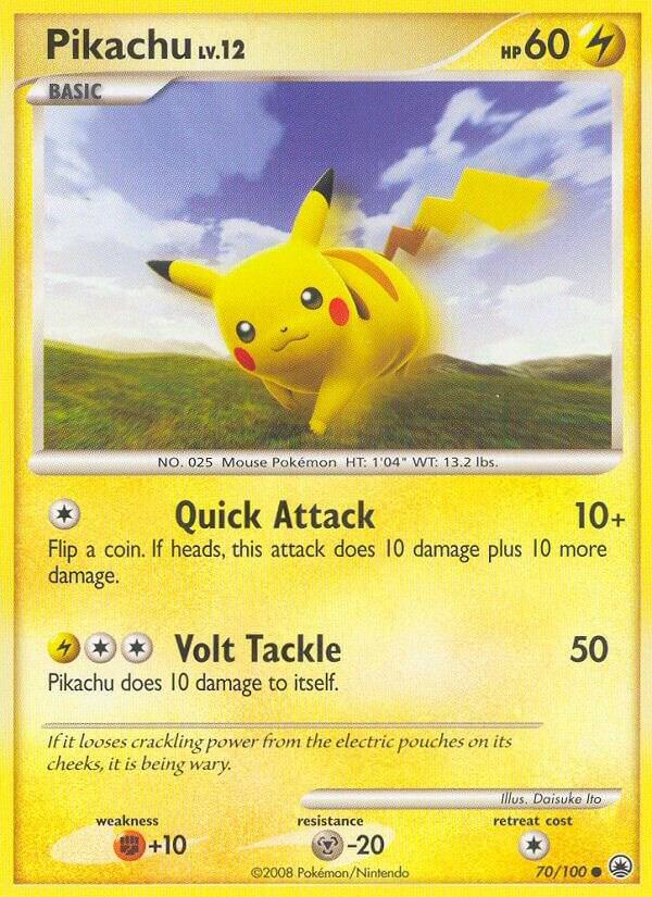 pikachu 70/100