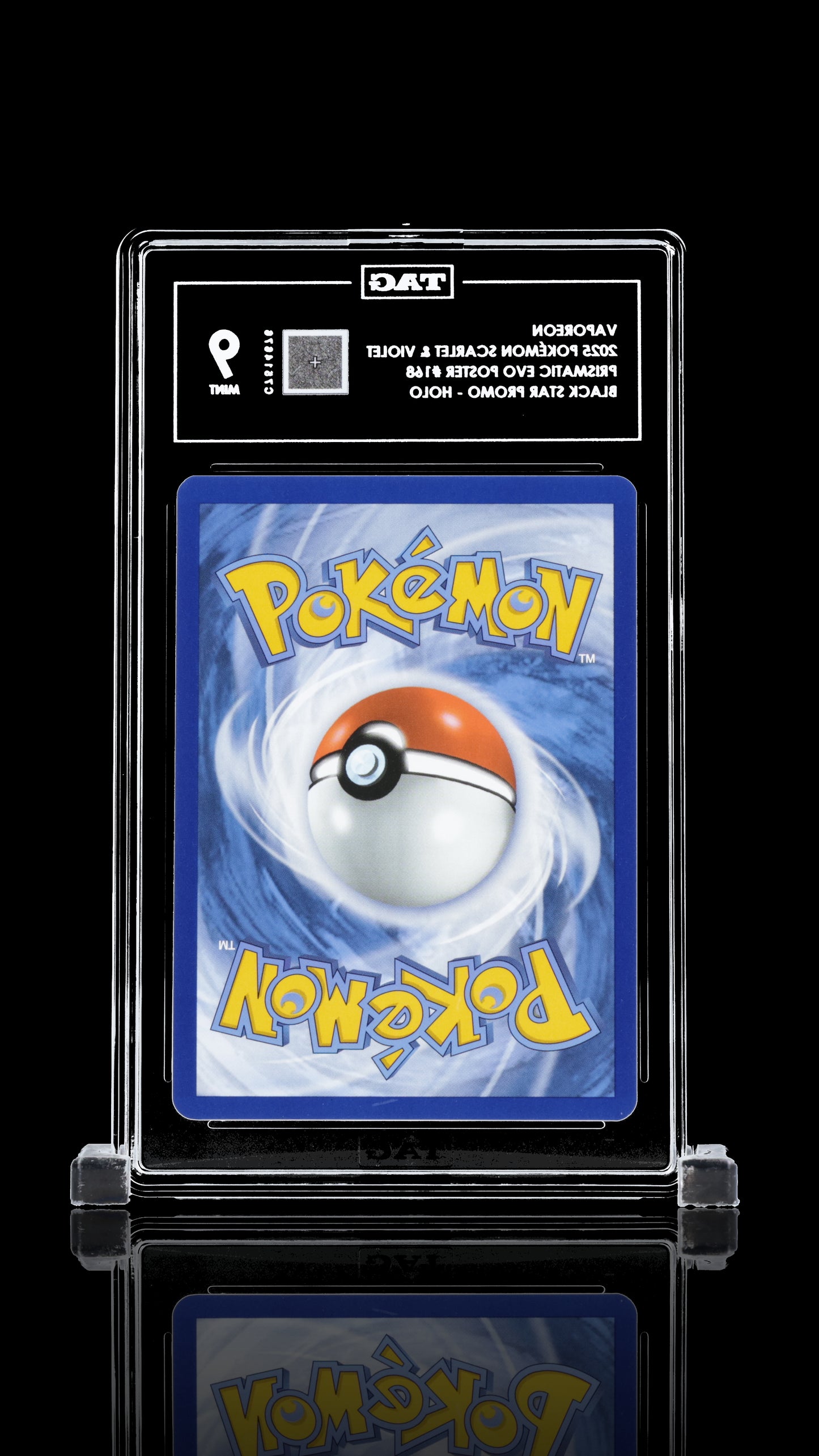 TAG 9 Vaporeon #168 2025 Prismatic Evolutions Poster Collection PSA 9