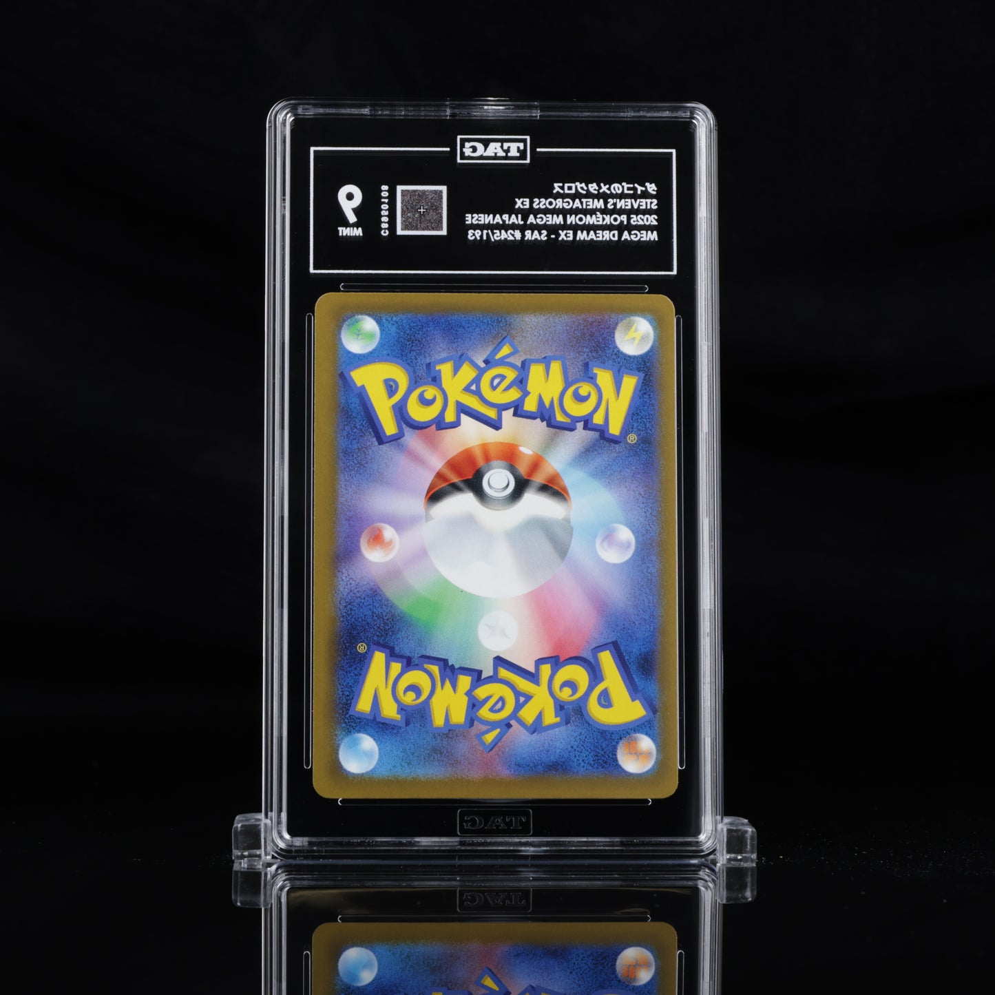 TAG 9 2025 POKÉMON MEGA JAPANESE #245/193 DREAM EX STEVEN'S METAGROSS - PSA