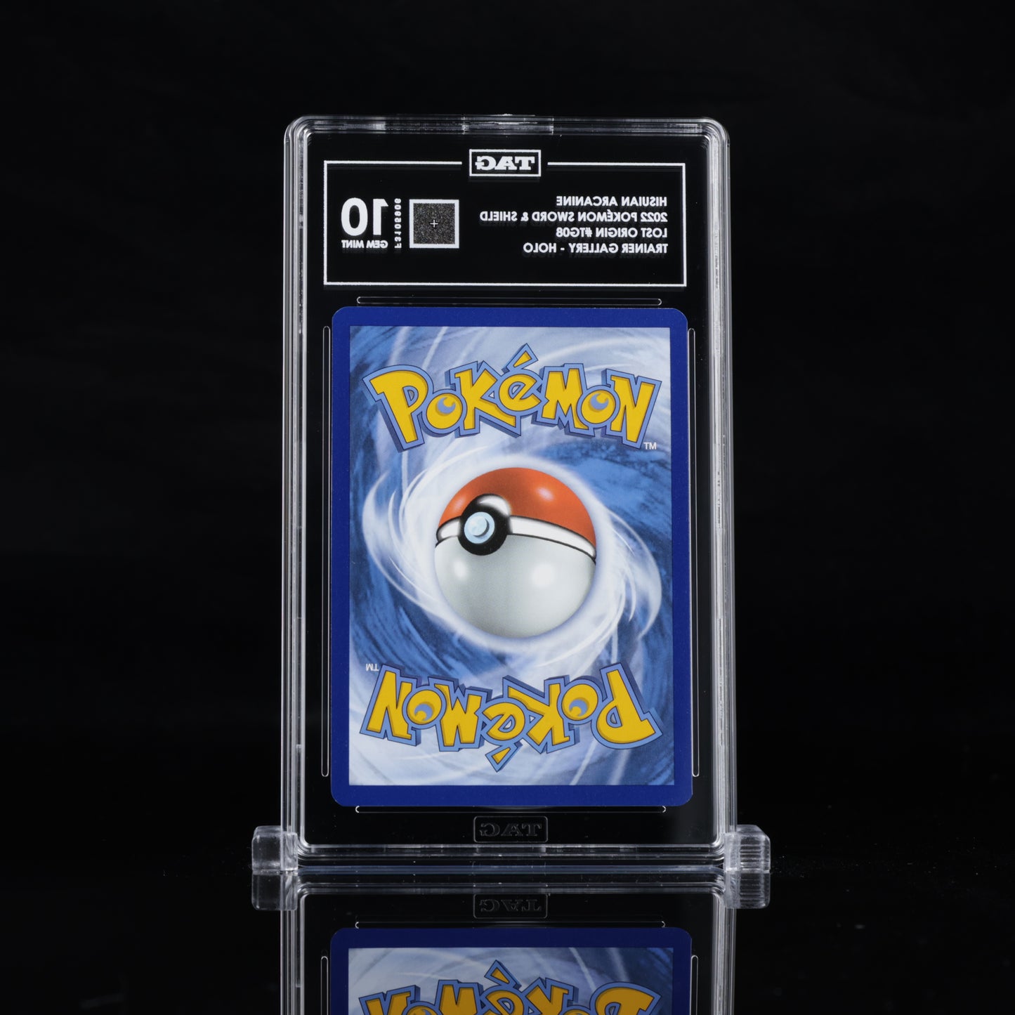 TAG 10 2022 POKÉMON SWORD & SHIELD #TG08 LOST ORIGIN TRAINER GALLERY HISUIAN ARCANINE - PSA