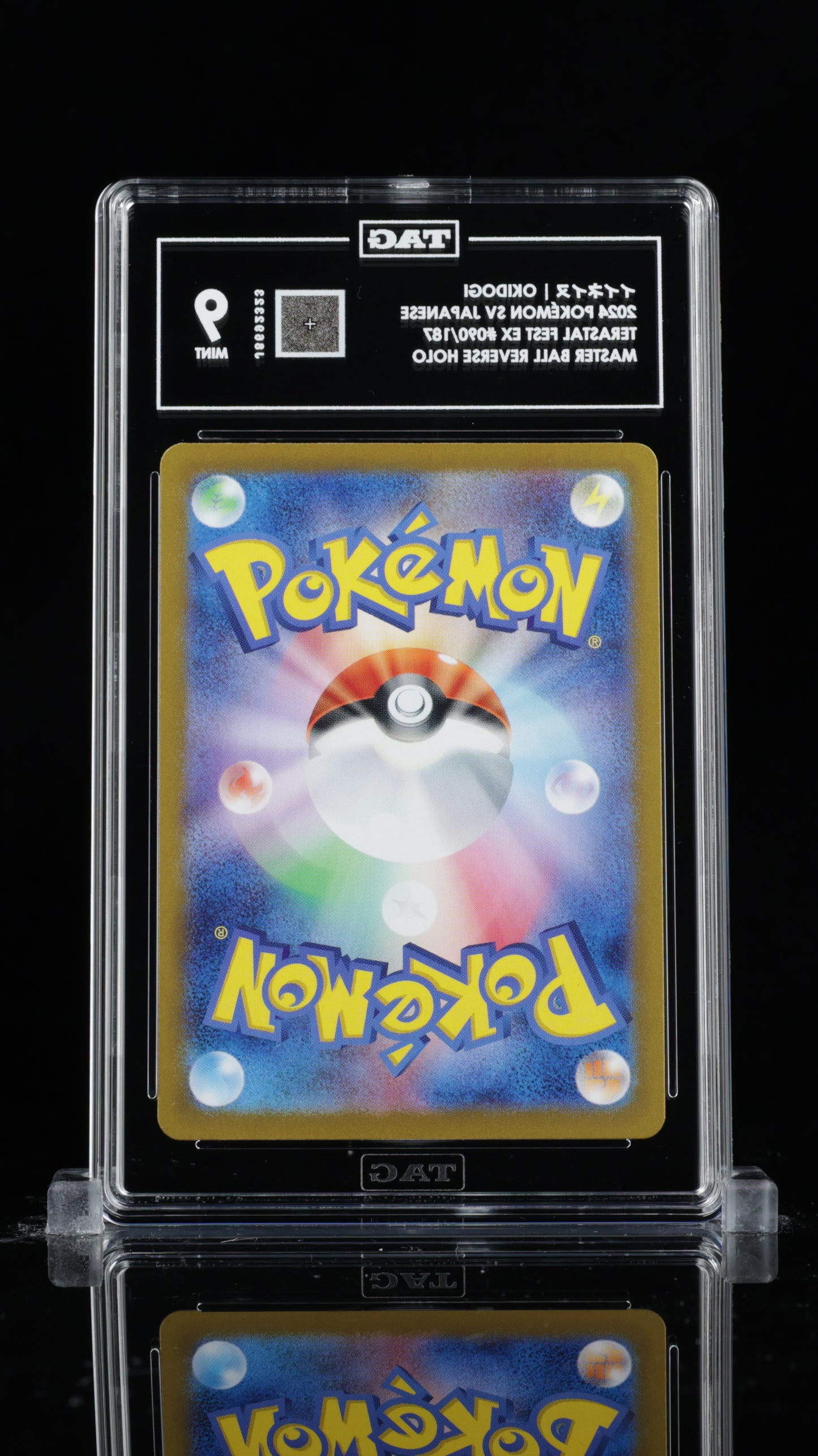 TAG 9 Okidogi Master Ball #090/187 2024 Terastal Fest ex PSA 9