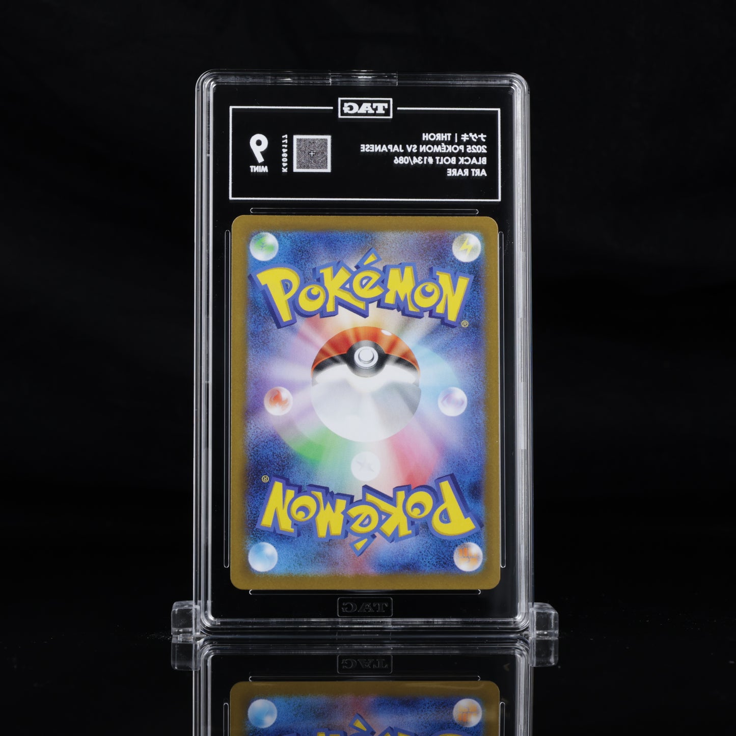TAG 9 2025 POKÉMON SCARLET & VIOLET JAPANESE #134/086 BLACK BOLT THROH PSA