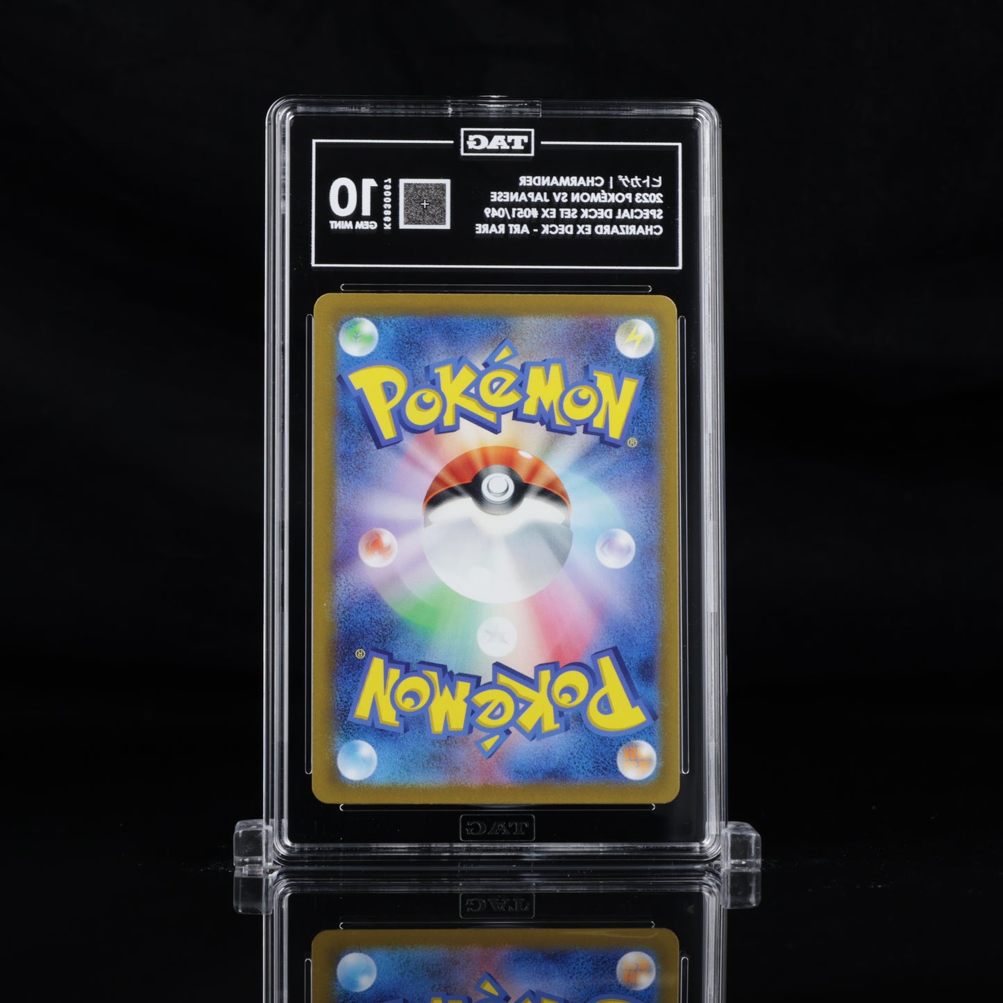 TAG 10 2023 POKÉMON SCARLET & VIOLET JAPANESE #051/049 VENUSAUR & CHARIZARD & BLASTOISE SPECIAL DECK SET EX CHARMANDER - PSA