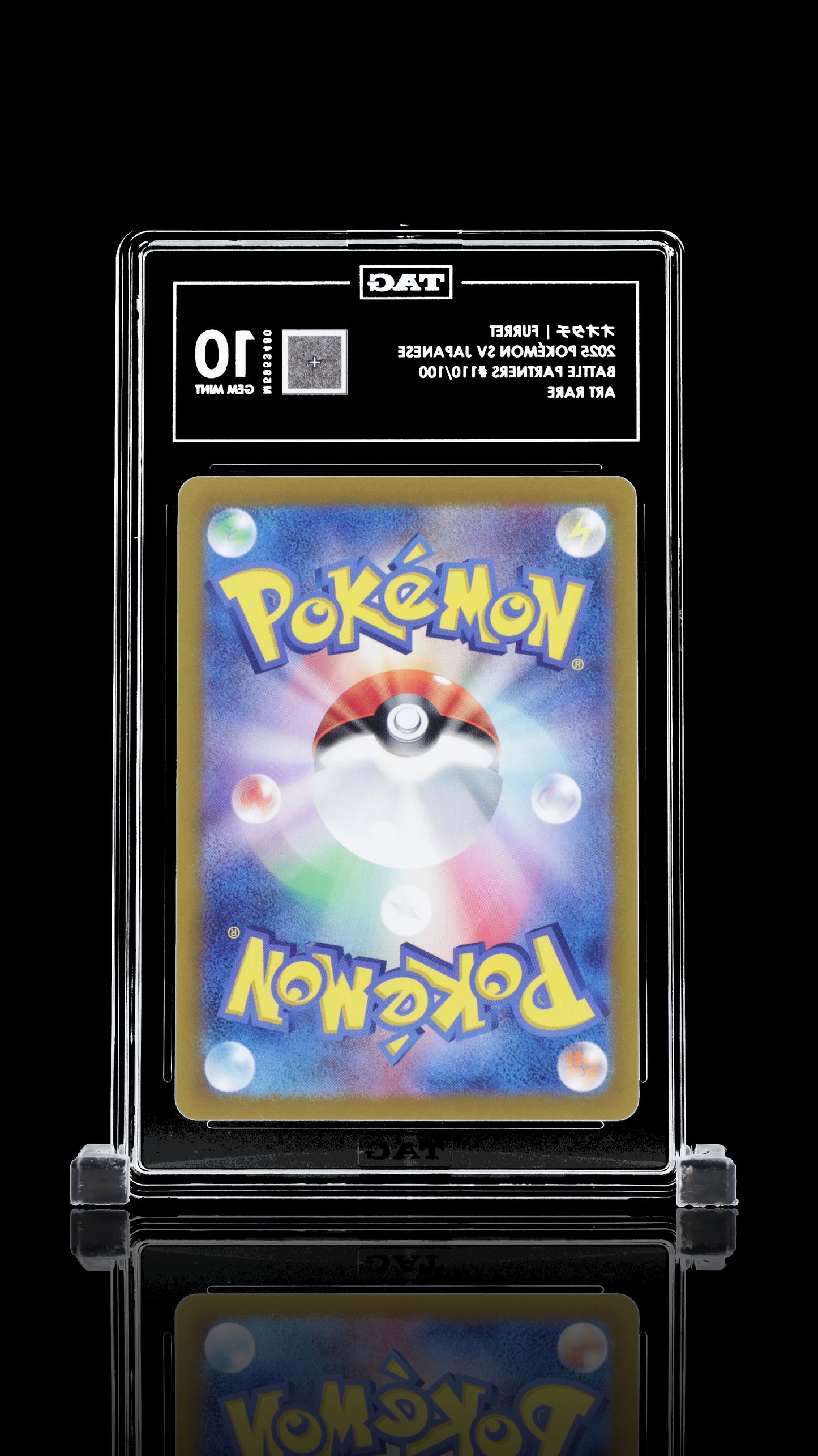 TAG 10 Furret #110/100 2025 Battle Partners PSA 10