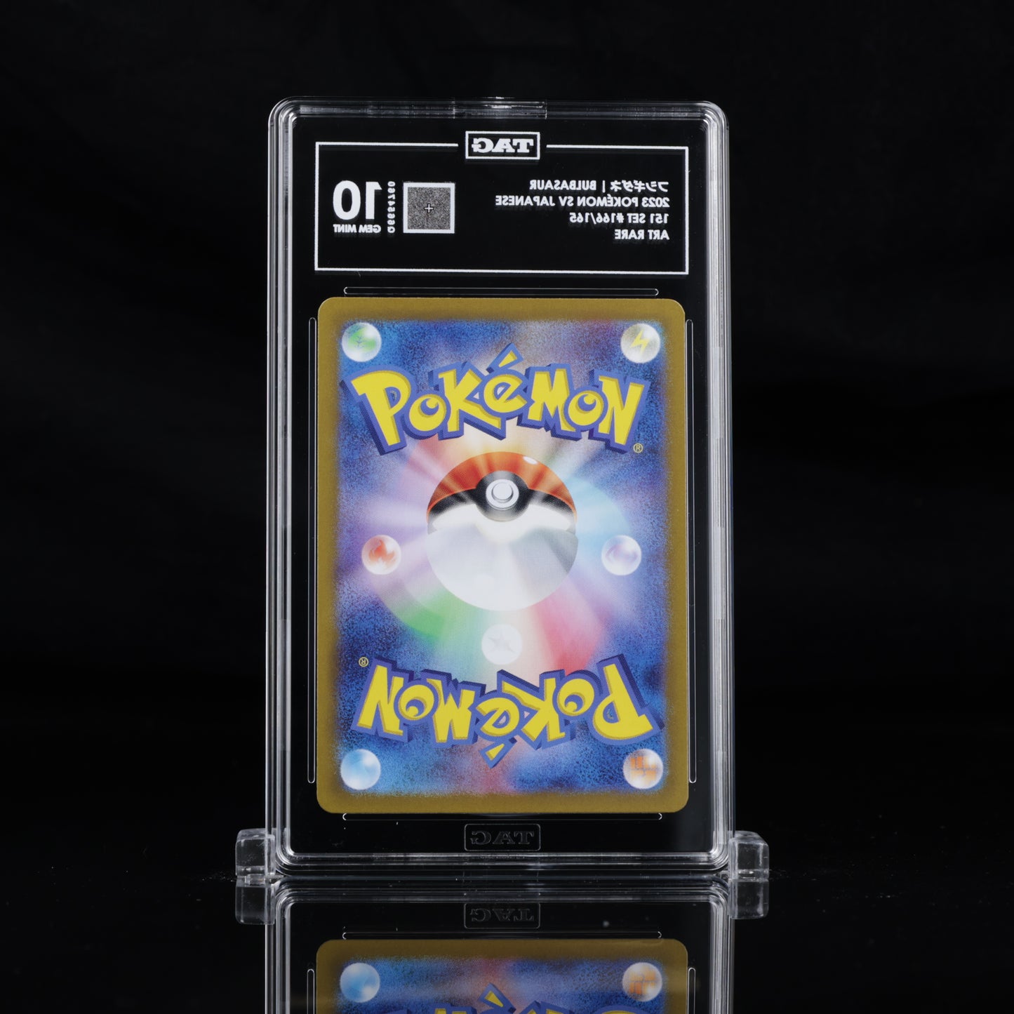 TAG 10 2023 POKÉMON SCARLET & VIOLET JAPANESE #166/165 151 BULBASAUR - PSA