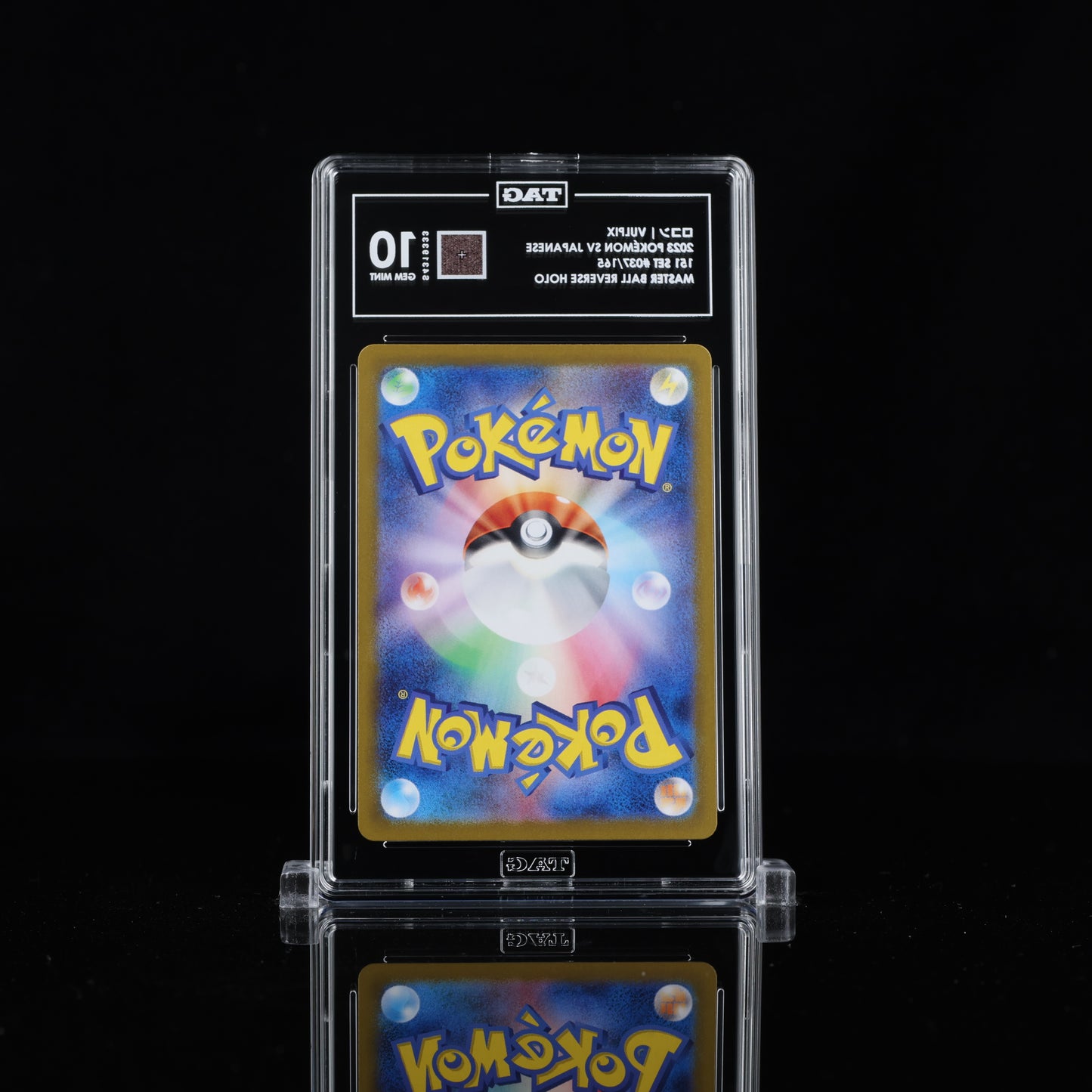 TAG 10 2023 POKÉMON SCARLET & VIOLET JAPANESE #037/165 151 VULPIX - PSA