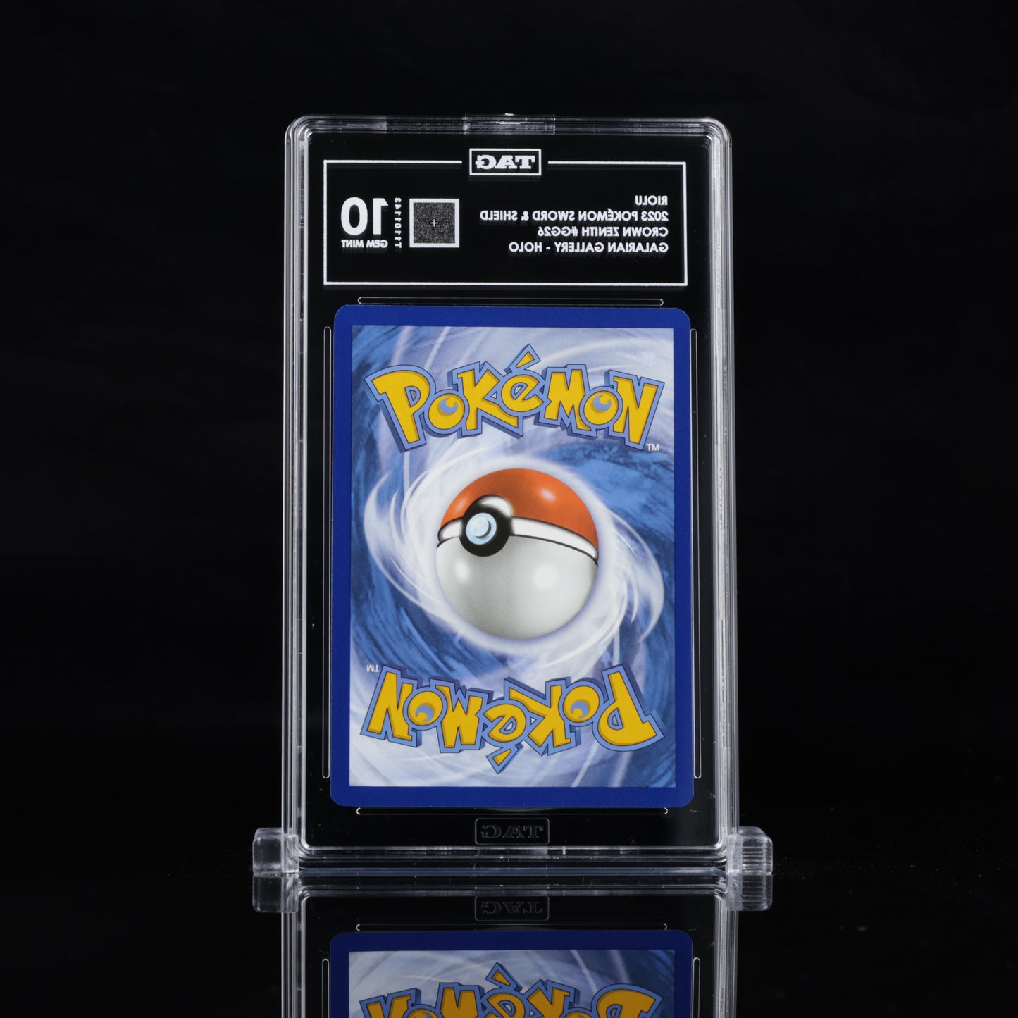 TAG 10 2023 POKÉMON SWORD & SHIELD #GG26 CROWN ZENITH GALARIAN GALLERY RIOLU - PSA