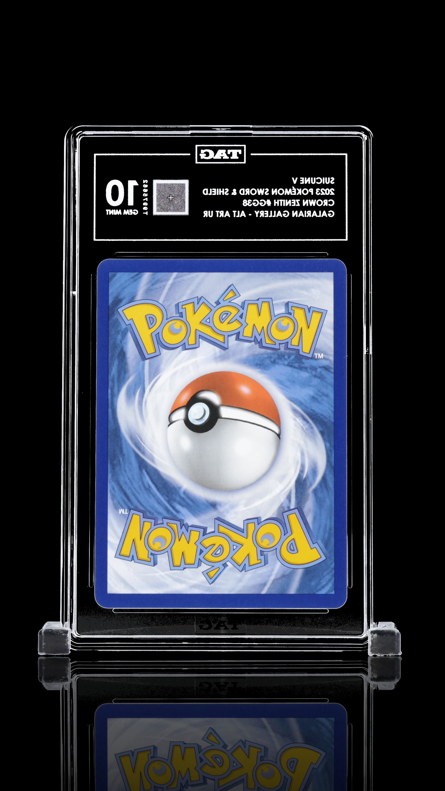 TAG 10 Suicune V #GG38 2023 Crown Zenith Galarian Gallery PSA 10