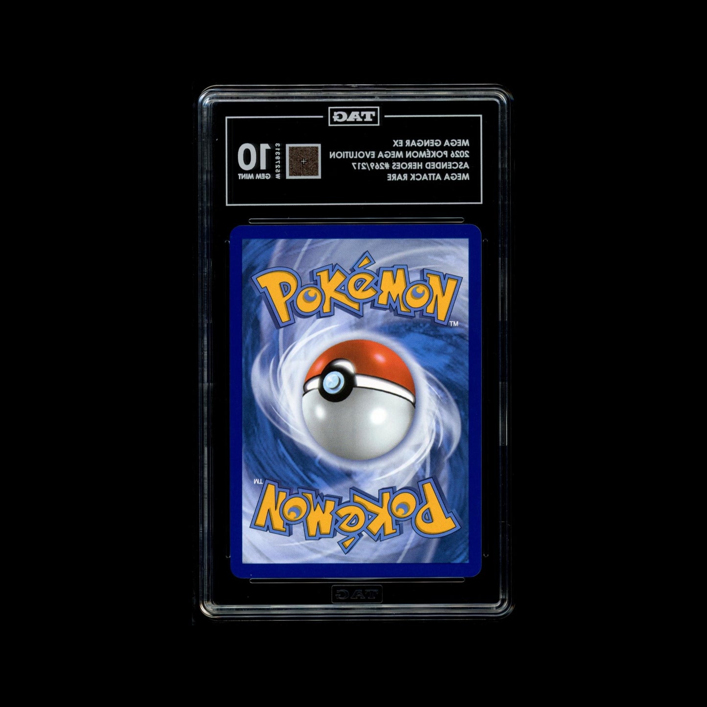 TAG 10 2026 POKÉMON MEGA EVOLUTION #269/217 ASCENDED HEROES GENGAR EX - PSA