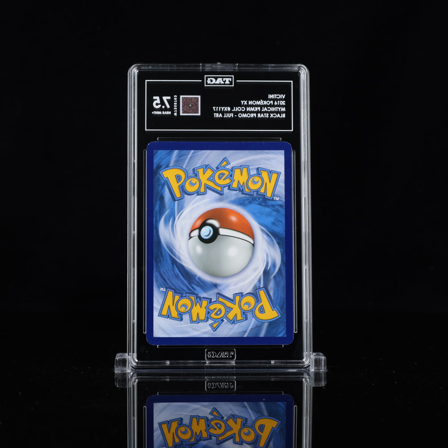 TAG 7.5 2016 POKÉMON XY BLACK STAR PROMOS #XY117 MYTHICAL COLLECTION VICTINI - PSA