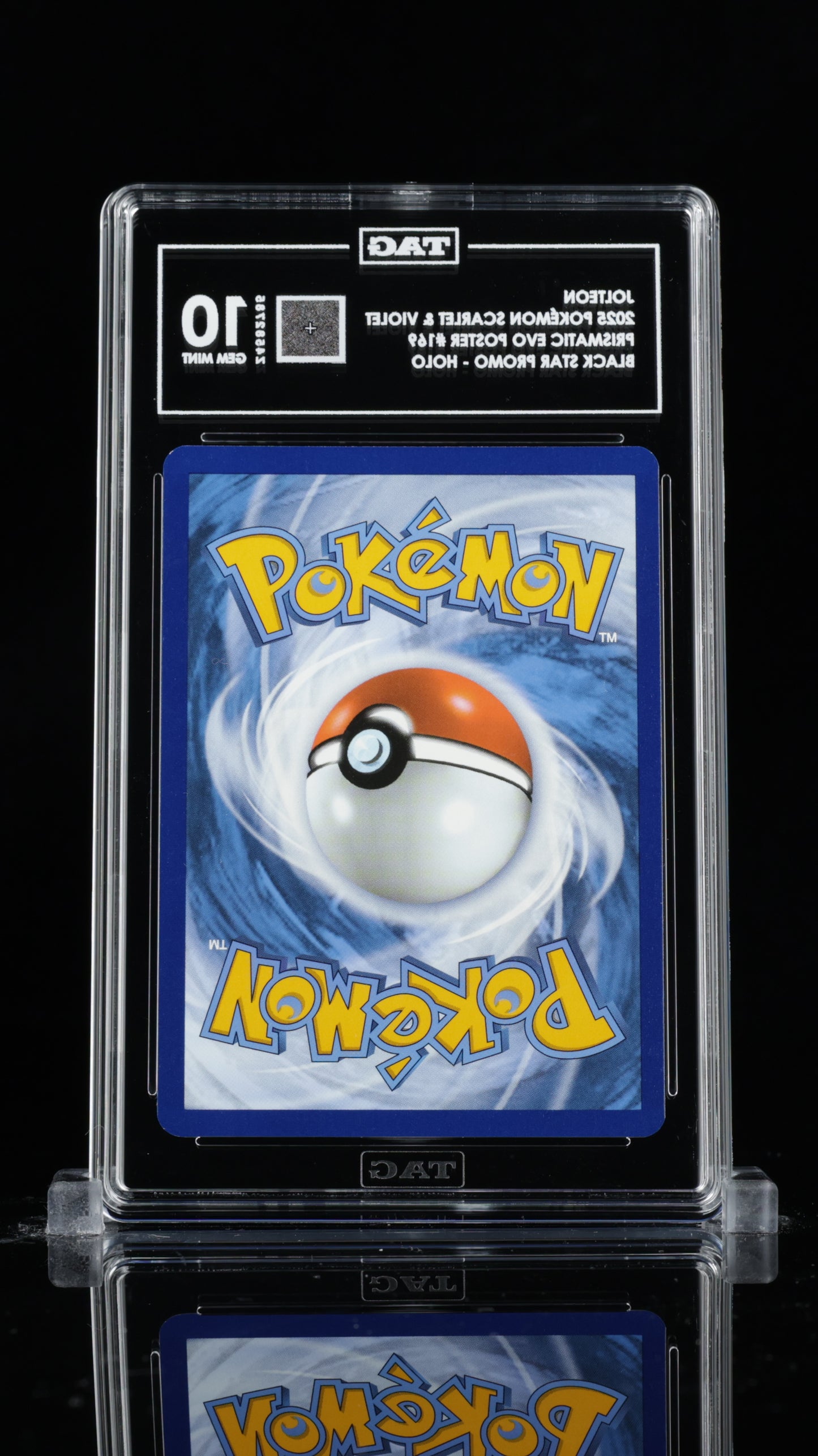 TAG 10 Jolteon #169 2025 Prismatic Evolutions Poster Collection PSA 10