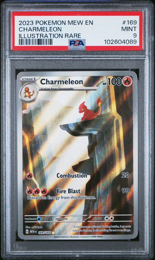 2023 Pokemon Mew En-151 #169 Charmeleon Illustration Rare PSA 9