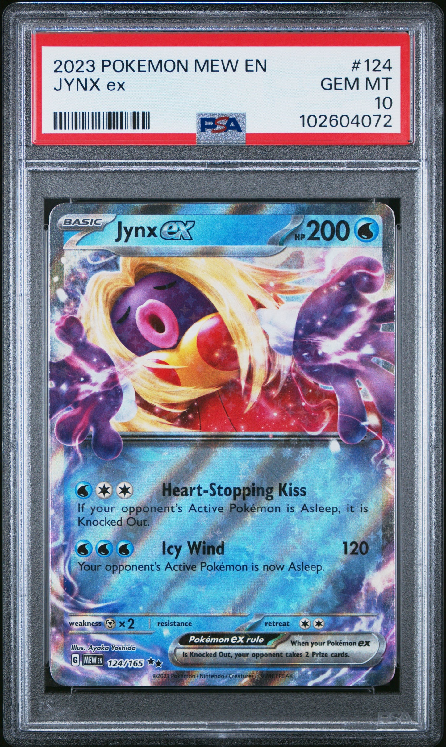 2023 Pokemon Mew En-151 #124 Jynx Ex PSA 10