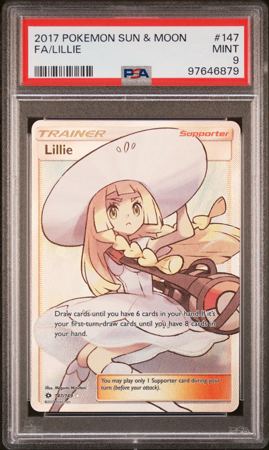 2017 Pokemon Sun & Moon Fa/Lillie #147 PSA 9