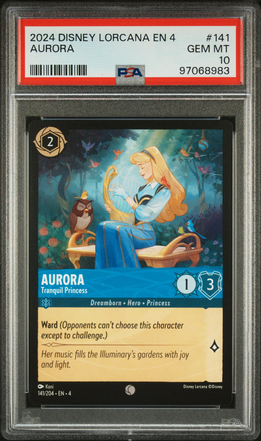 2024 Disney Lorcana En 4-Ursula'S Return Aurora #141 PSA 10