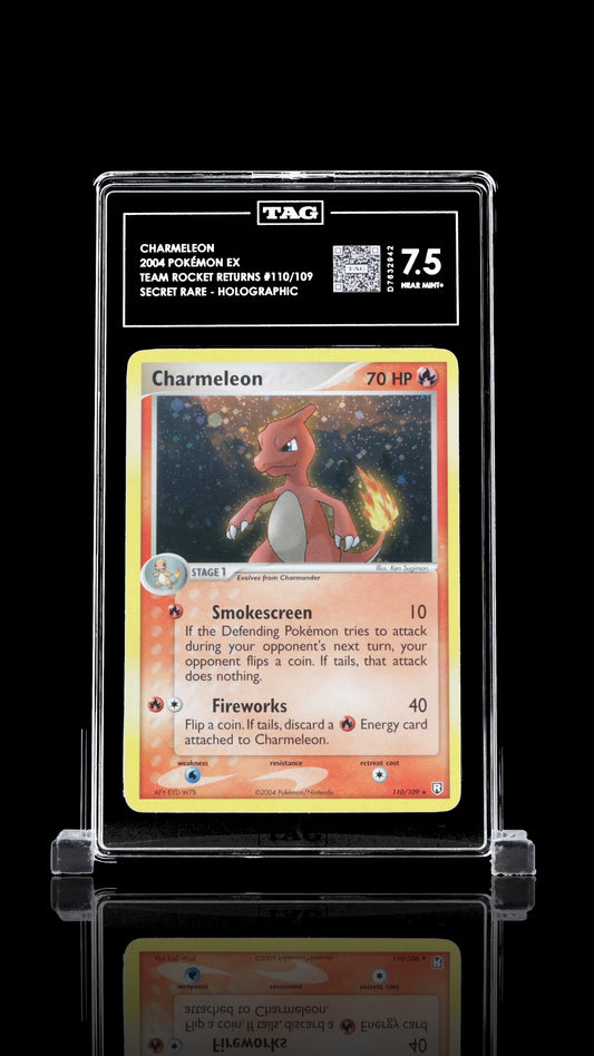 TAG 7 Charmeleon #110/109 2004 Team Rocket Returns PSA 7