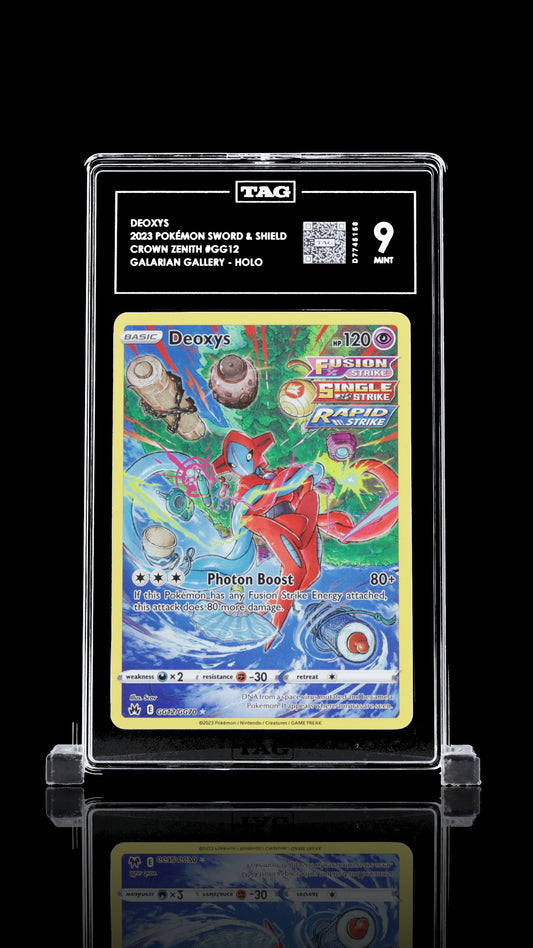 TAG 9 Deoxys #GG12 2023 Crown Zenith Galarian Gallery PSA 9