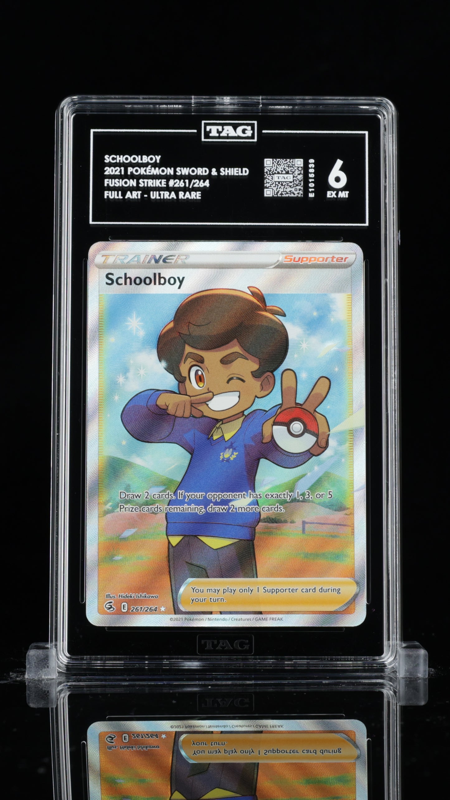 TAG 6 Schoolboy #261/264 2021 Fusion Strike PSA 6