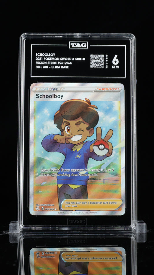 TAG 6 Schoolboy #261/264 2021 Fusion Strike PSA 6