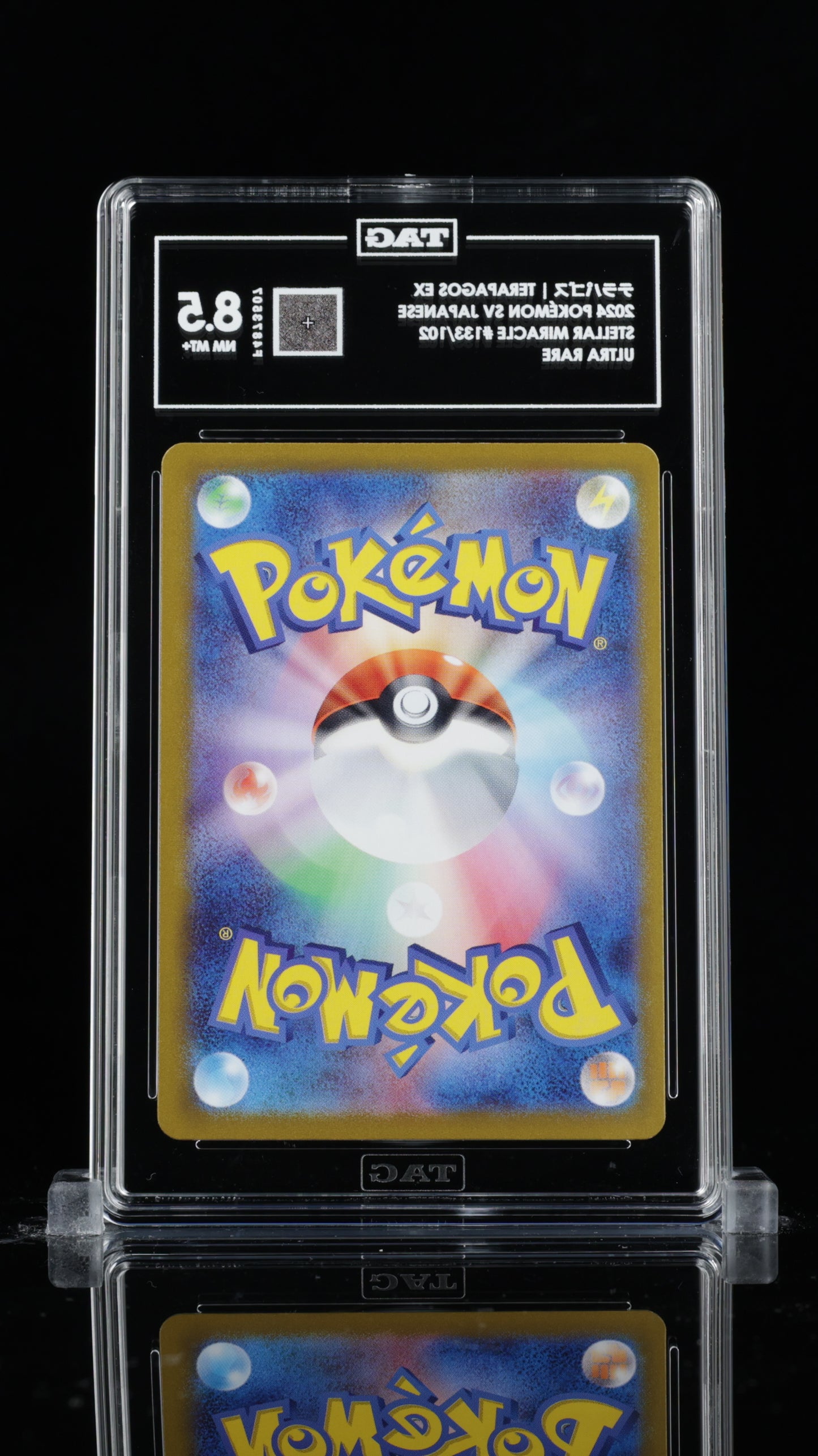 TAG 8 Terapagos ex #133/102 2024 Stellar Miracle PSA 8