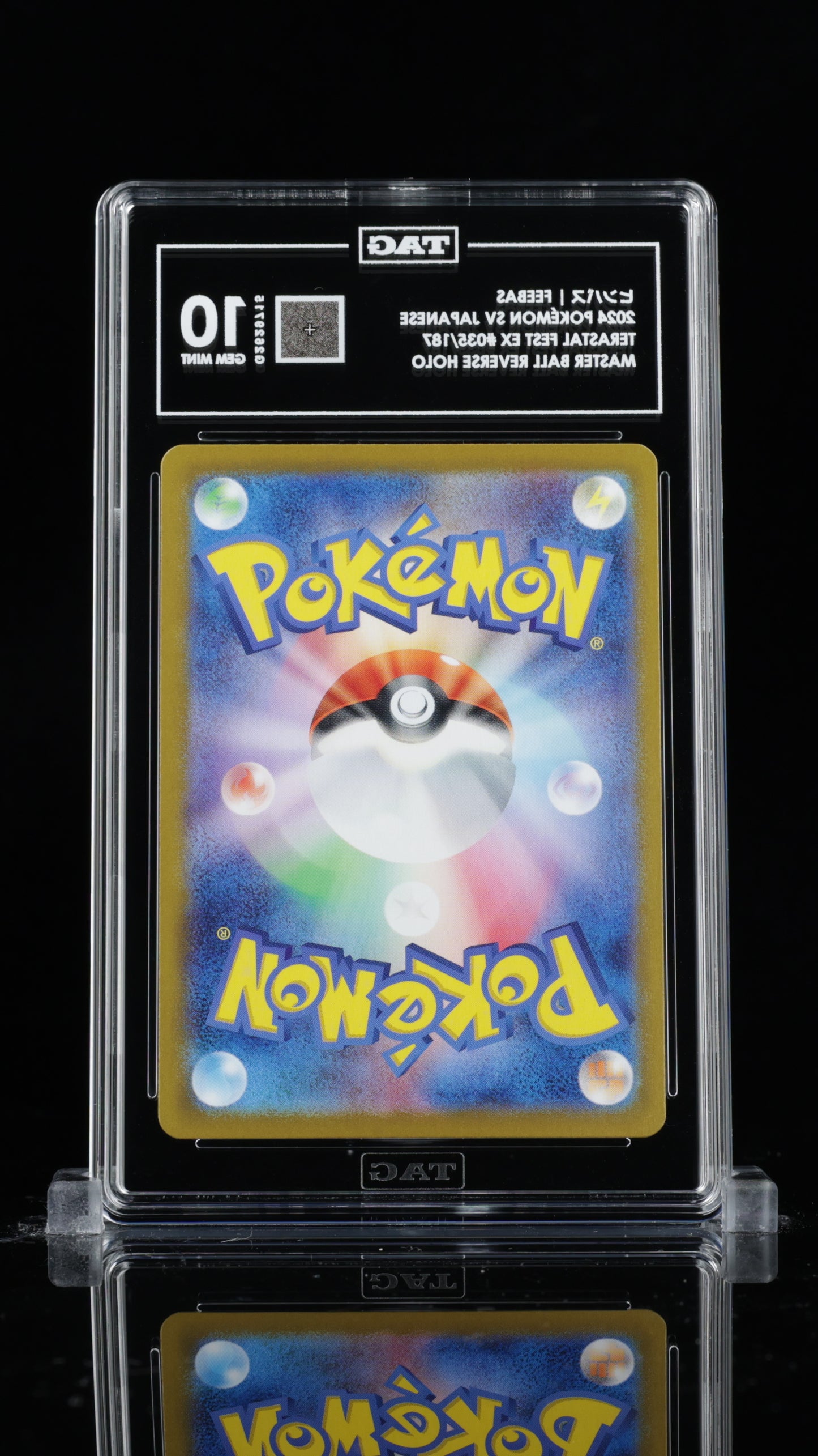 TAG 10 Feebas Master Ball #035/187 2024 Terastal Fest ex PSA 10