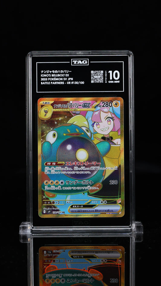 TAG 10 Iono's Bellibolt ex #130/100 2025 Battle Partners