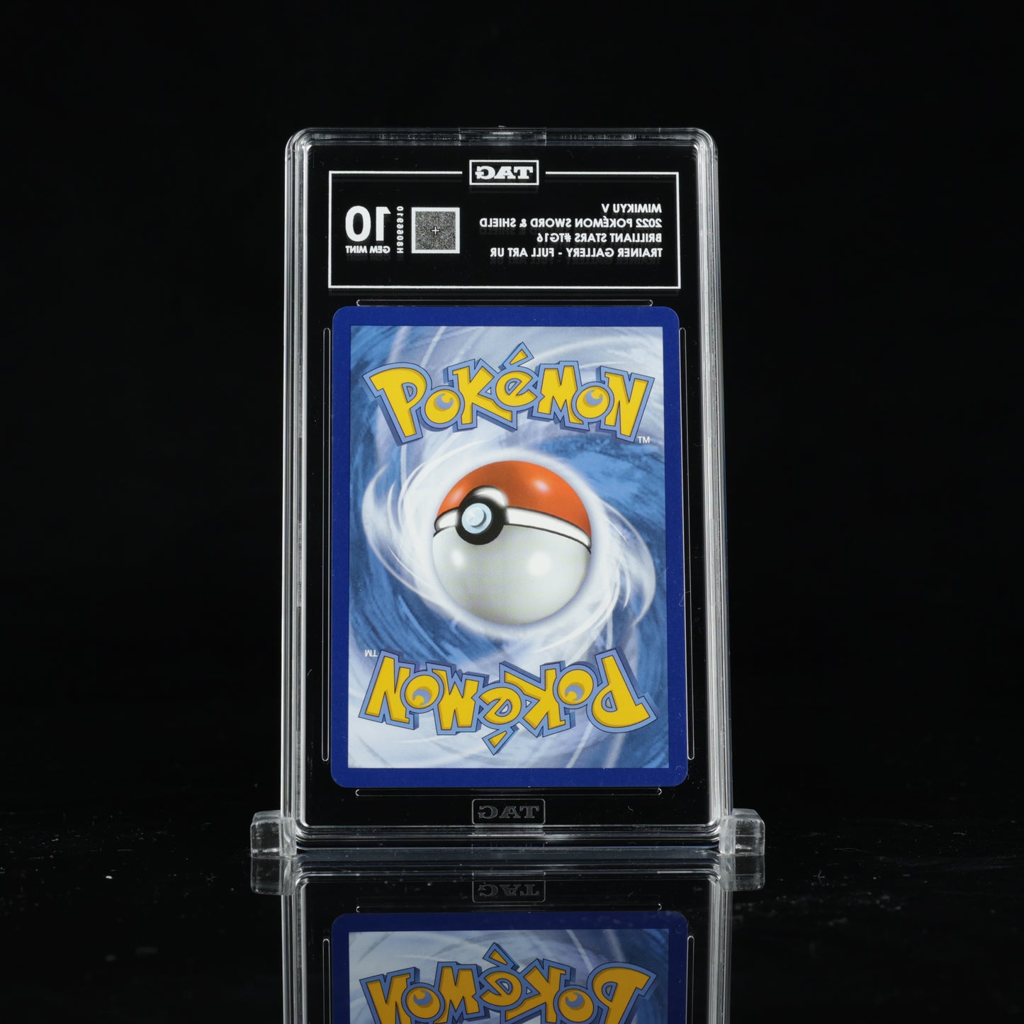 TAG 10 2022 POKÉMON SWORD & SHIELD #TG16 BRILLIANT STARS TRAINER GALLERY MIMIKYU V - PSA