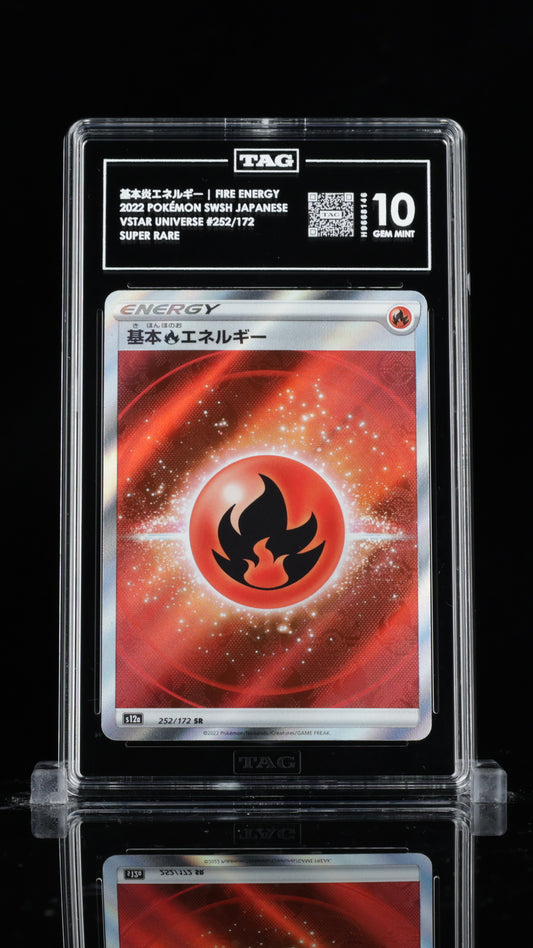 TAG 10 Fire Energy #252/172 2022 VSTAR Universe PSA 10