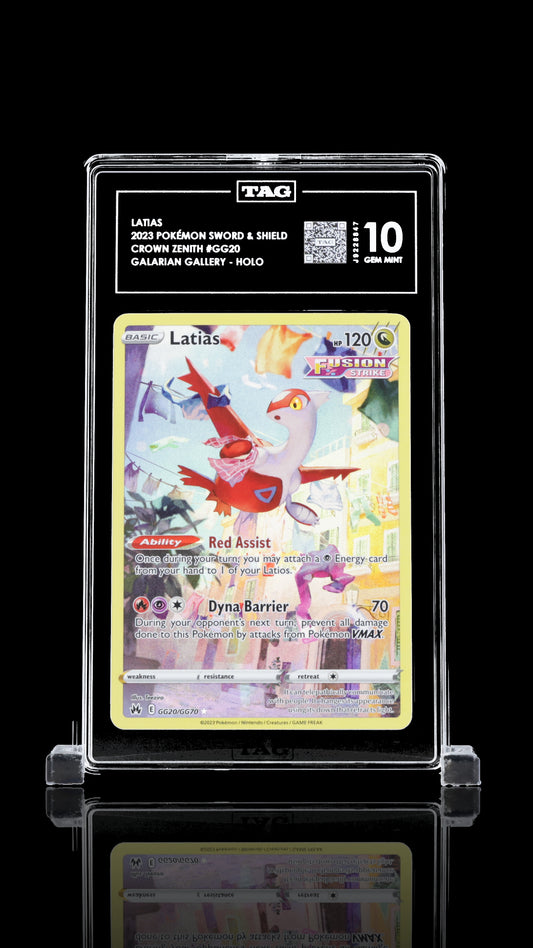 TAG 10 Latias #GG20 2023 Crown Zenith Galarian Gallery PSA 10