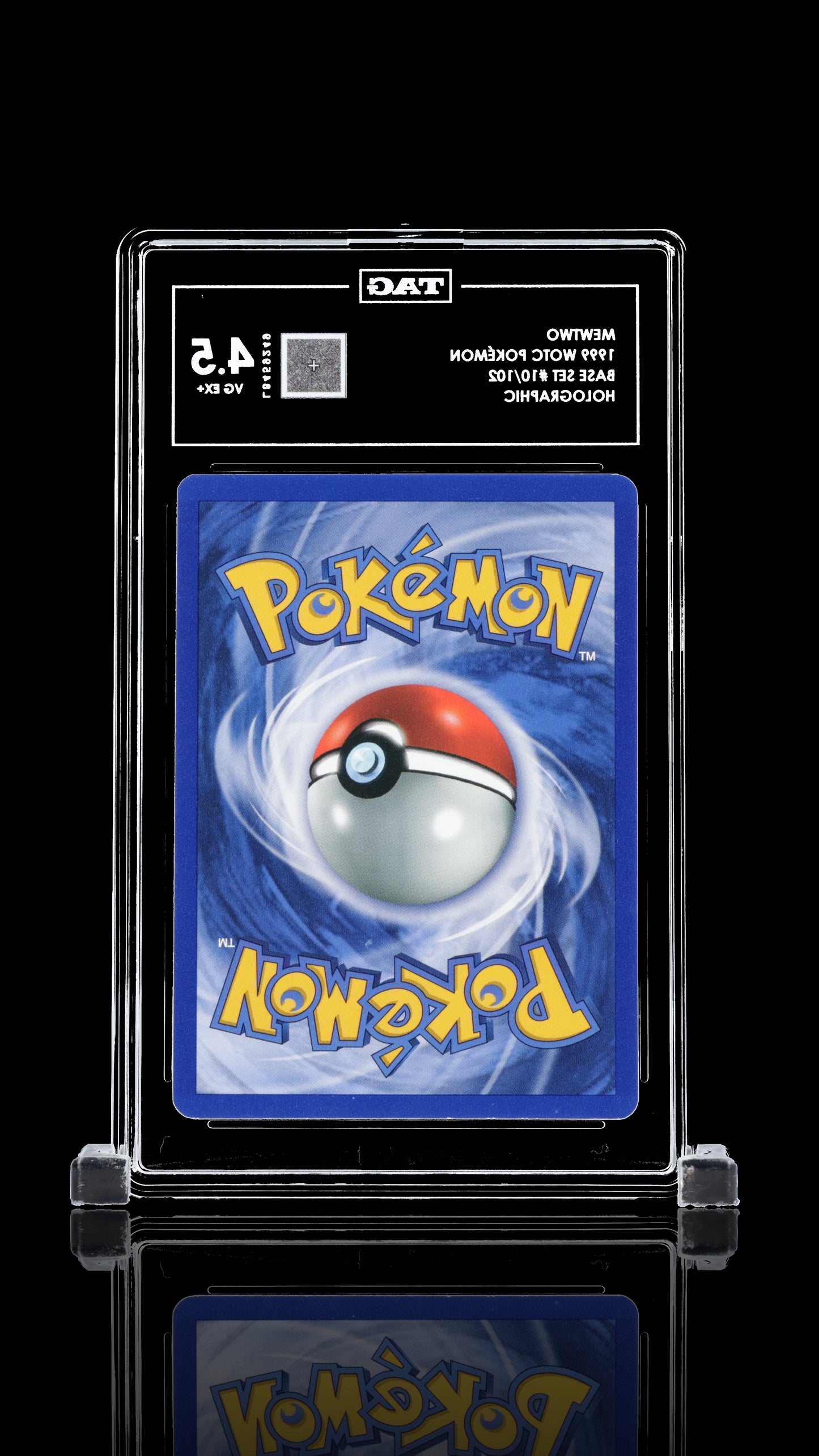 TAG 4 Mewtwo #10/102 1999 Base Set PSA 4