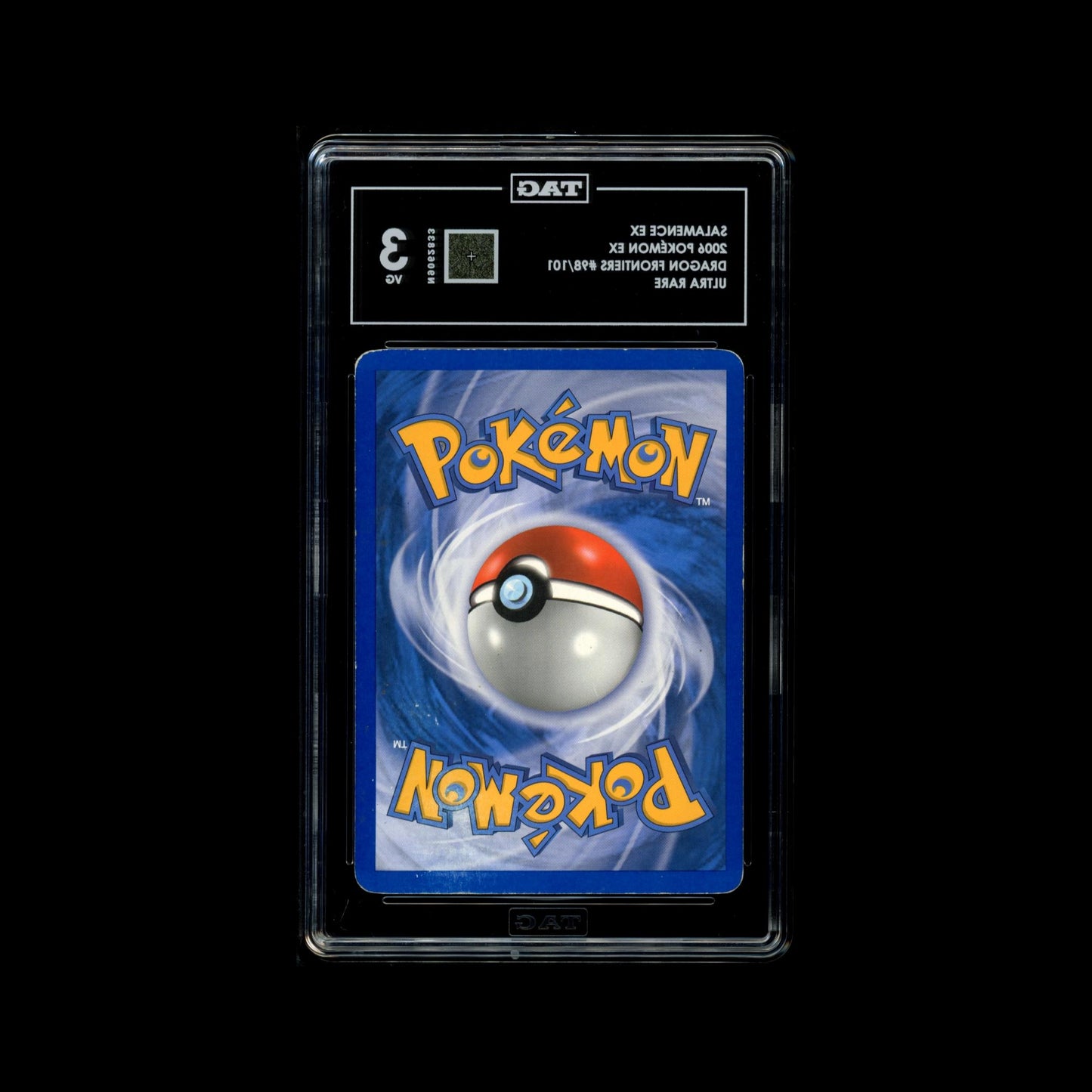 TAG 3 2006 POKÉMON EX #98/101 DRAGON FRONTIERS SALAMENCE - PSA