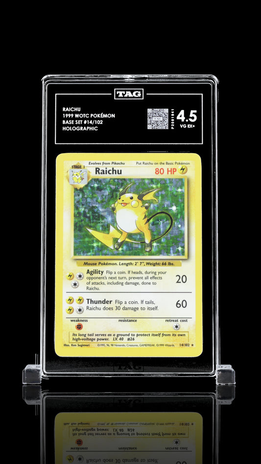 TAG 4 Raichu #14/102 1999 Base Set PSA 4