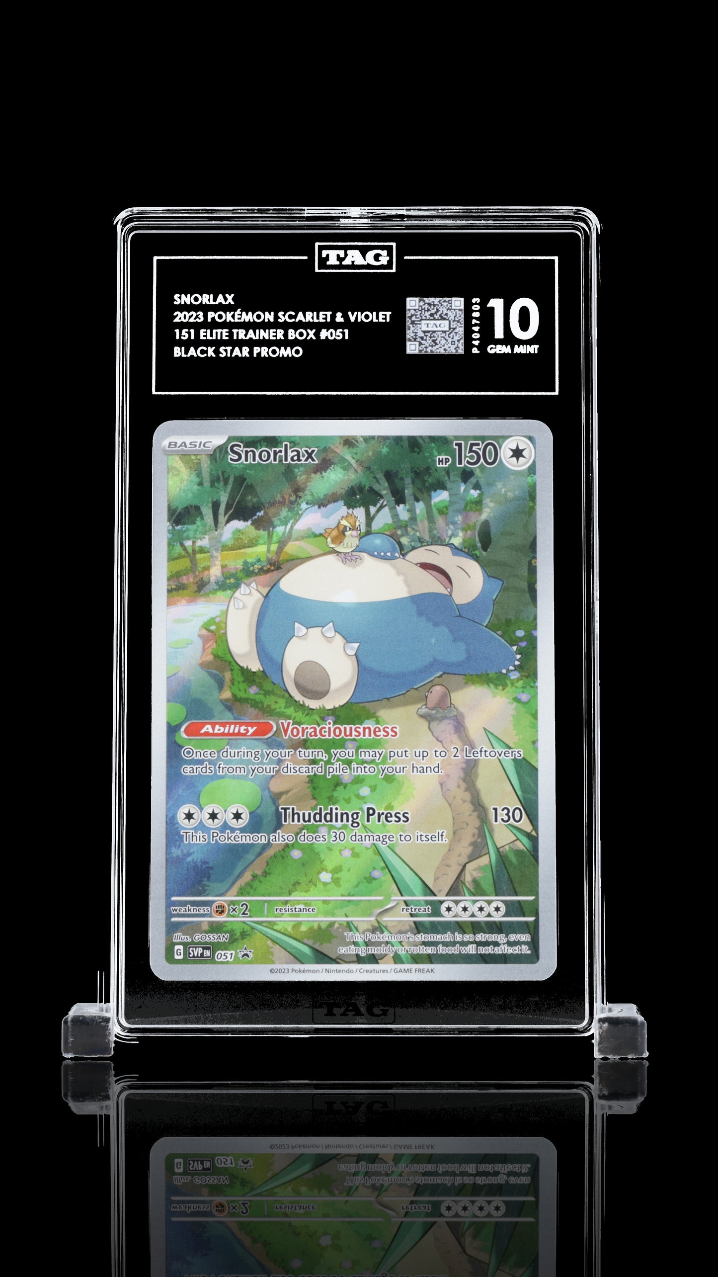TAG 10 Snorlax #051 2023 151 Elite Trainer Box PSA 10