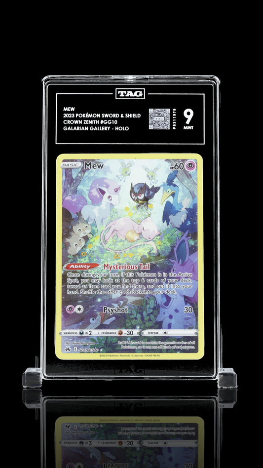 TAG 9 Mew #GG10 2023 Crown Zenith Galarian Gallery PSA 9