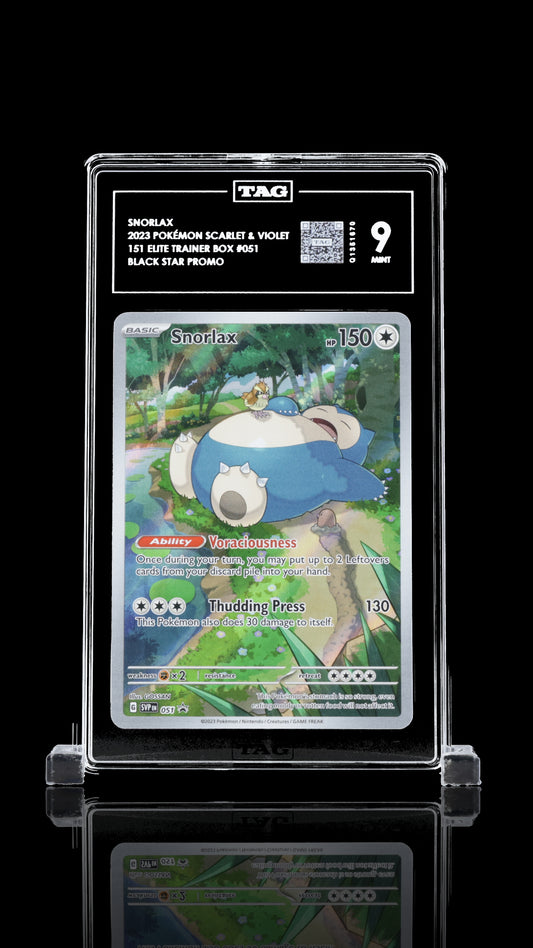 TAG 9 Snorlax #051 2023 151 Elite Trainer Box PSA 9