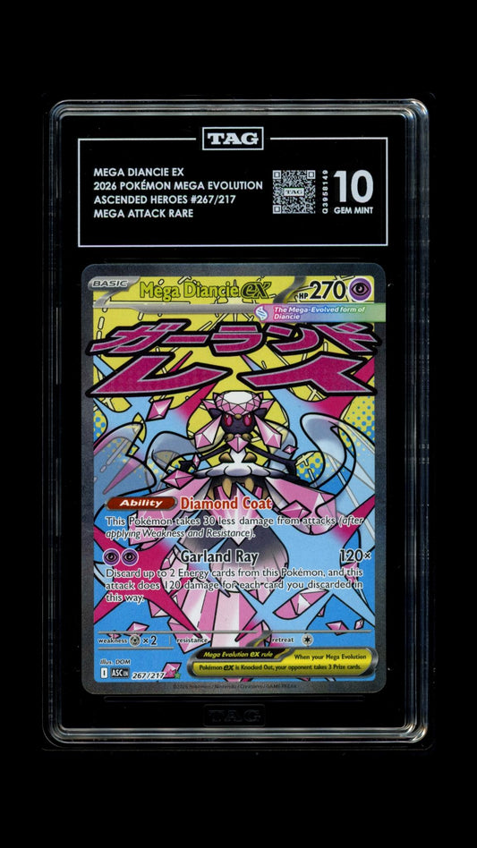 TAG 2026 Ascended Heroes Mega Diancie ex #267/217 - 10 PSA