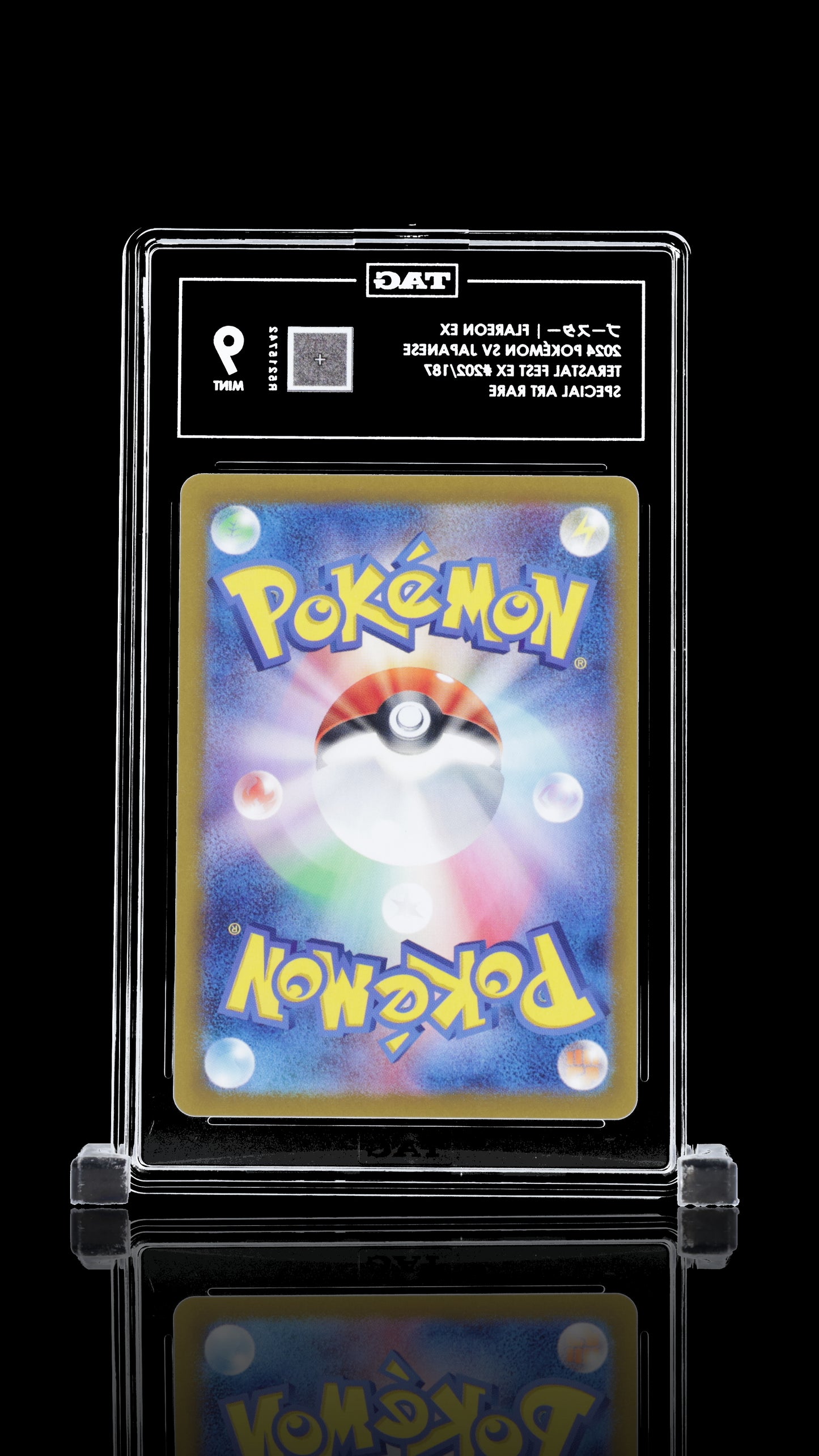 TAG 9 Flareon ex #202/187 2024 Terastal Fest ex PSA 9