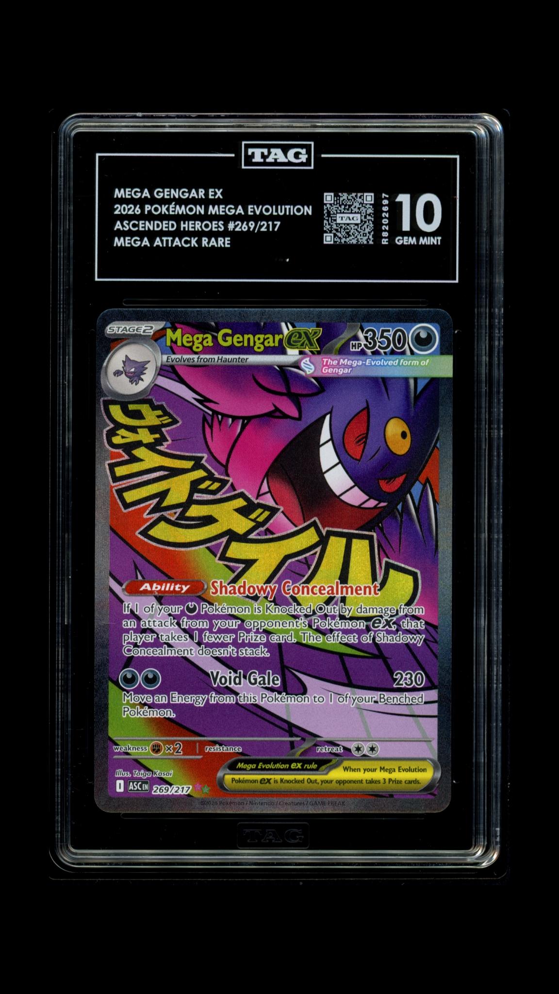 TAG 2026 Ascended Heroes Mega Gengar ex #269/217 - 10 PSA
