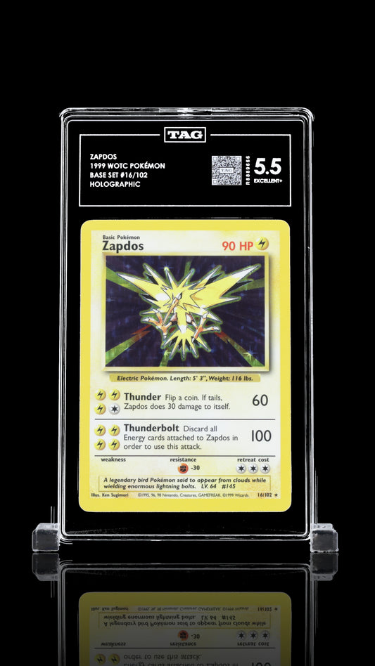 TAG 5 Zapdos #16/102 1999 Base Set PSA 5