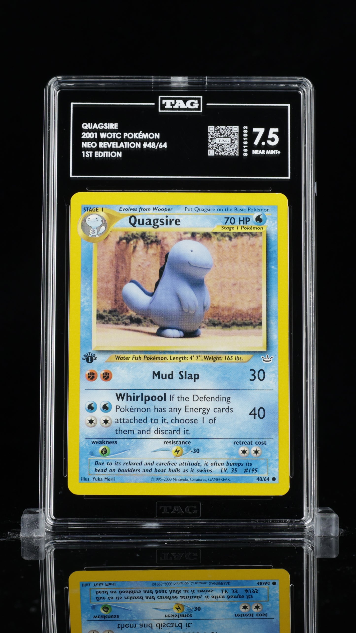 TAG 7 Quagsire #48/64 2001 Neo Revelation - 1st Edition PSA 7