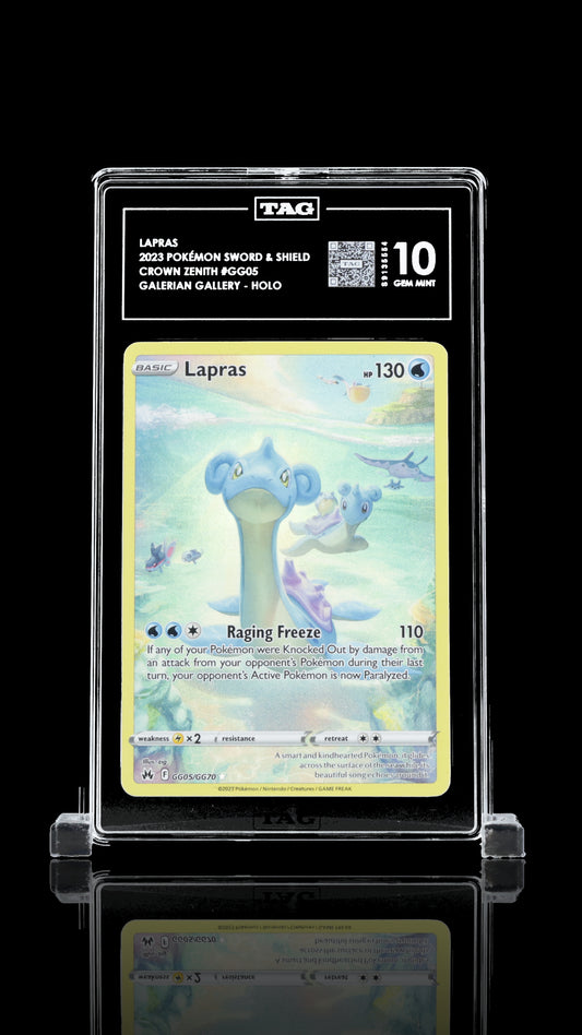 TAG 10 Lapras #GG05 2023 Crown Zenith Galarian Gallery PSA 10