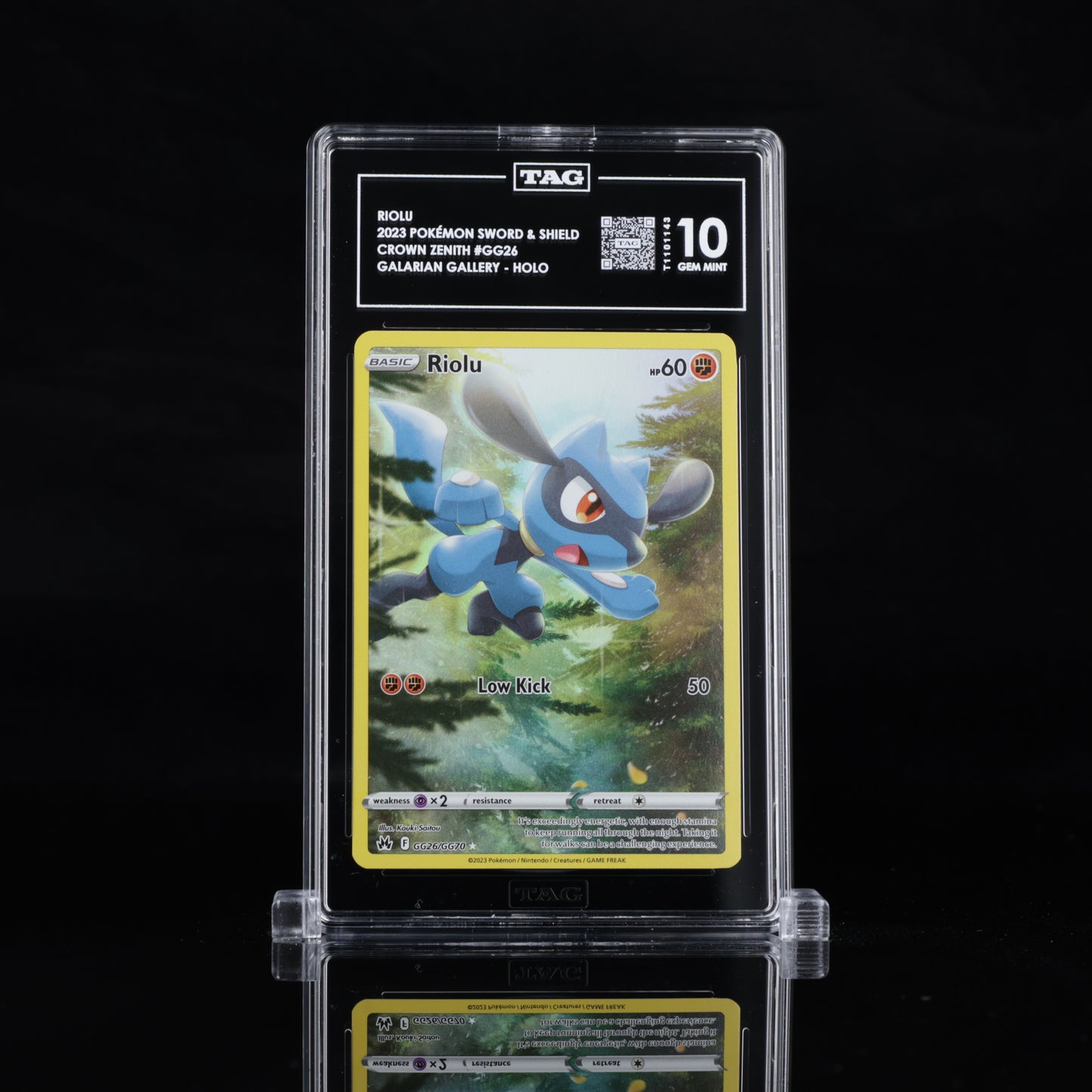TAG 10 2023 POKÉMON SWORD & SHIELD #GG26 CROWN ZENITH GALARIAN GALLERY RIOLU - PSA