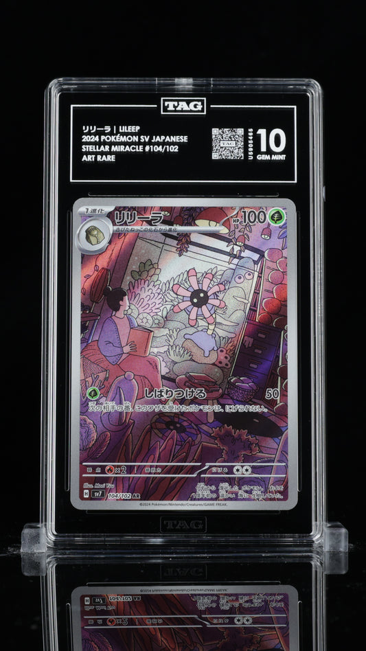TAG 10 Lileep #104/102 2024 Stellar Miracle PSA 10