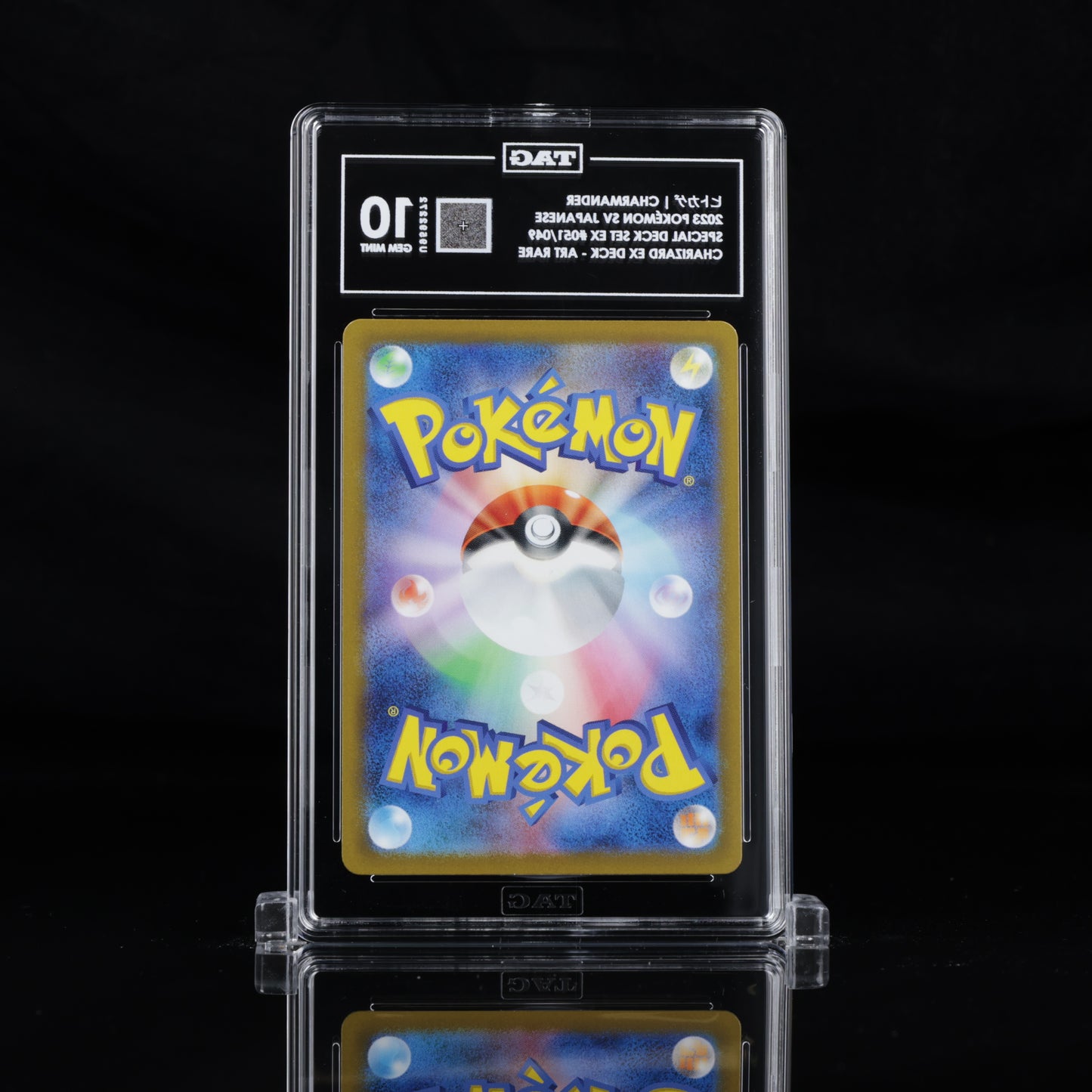 TAG 10 2023 POKÉMON SCARLET & VIOLET JAPANESE #051/049 VENUSAUR & CHARIZARD & BLASTOISE SPECIAL DECK SET EX CHARMANDER - PSA