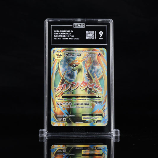TAG 2016 POKÉMON XY #101/108 EVOLUTIONS MEGA CHARIZARD EX - MINT 9 PSA