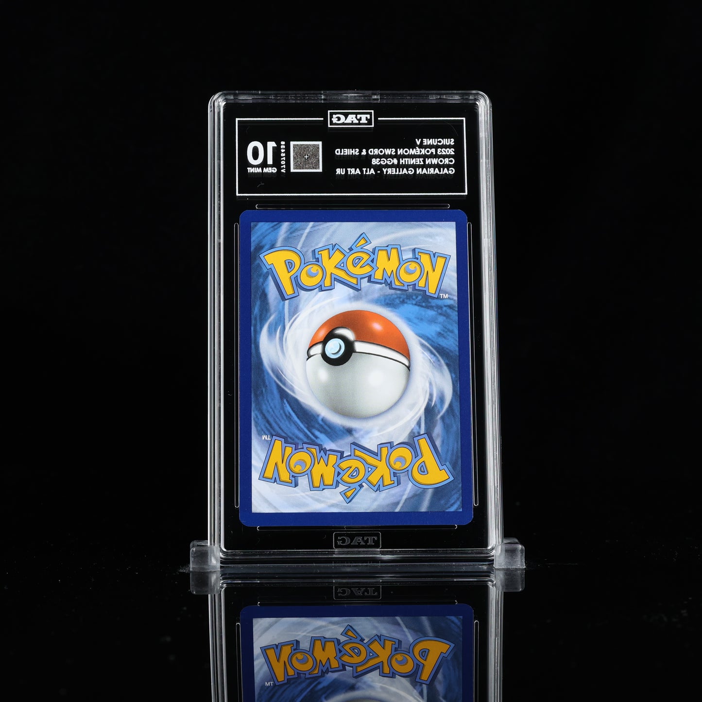 TAG 10 2023 POKÉMON SWORD & SHIELD #GG38 CROWN ZENITH GALARIAN GALLERY SUICUNE V PSA