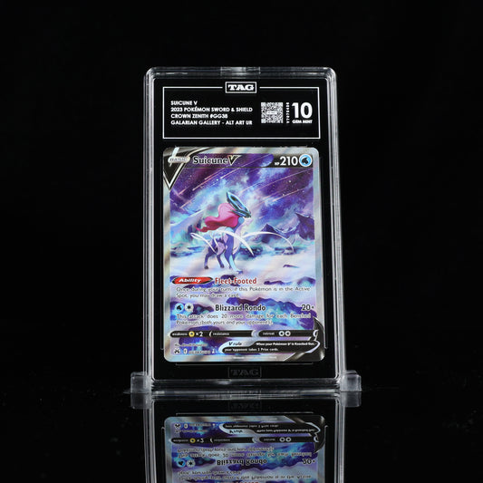 TAG 10 2023 POKÉMON SWORD & SHIELD #GG38 CROWN ZENITH GALARIAN GALLERY SUICUNE V PSA